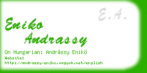 eniko andrassy business card