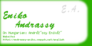 eniko andrassy business card